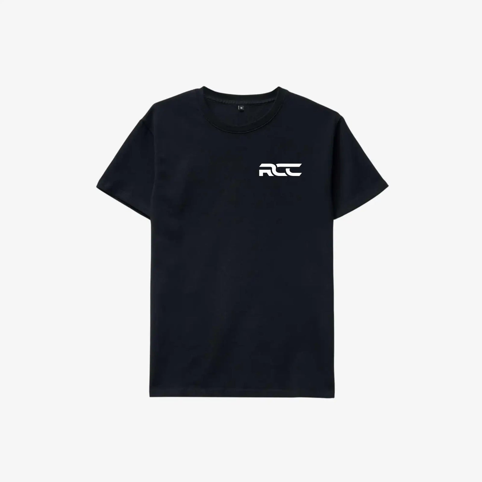 Czarny T-shirt RCustomCars — widok z przodu