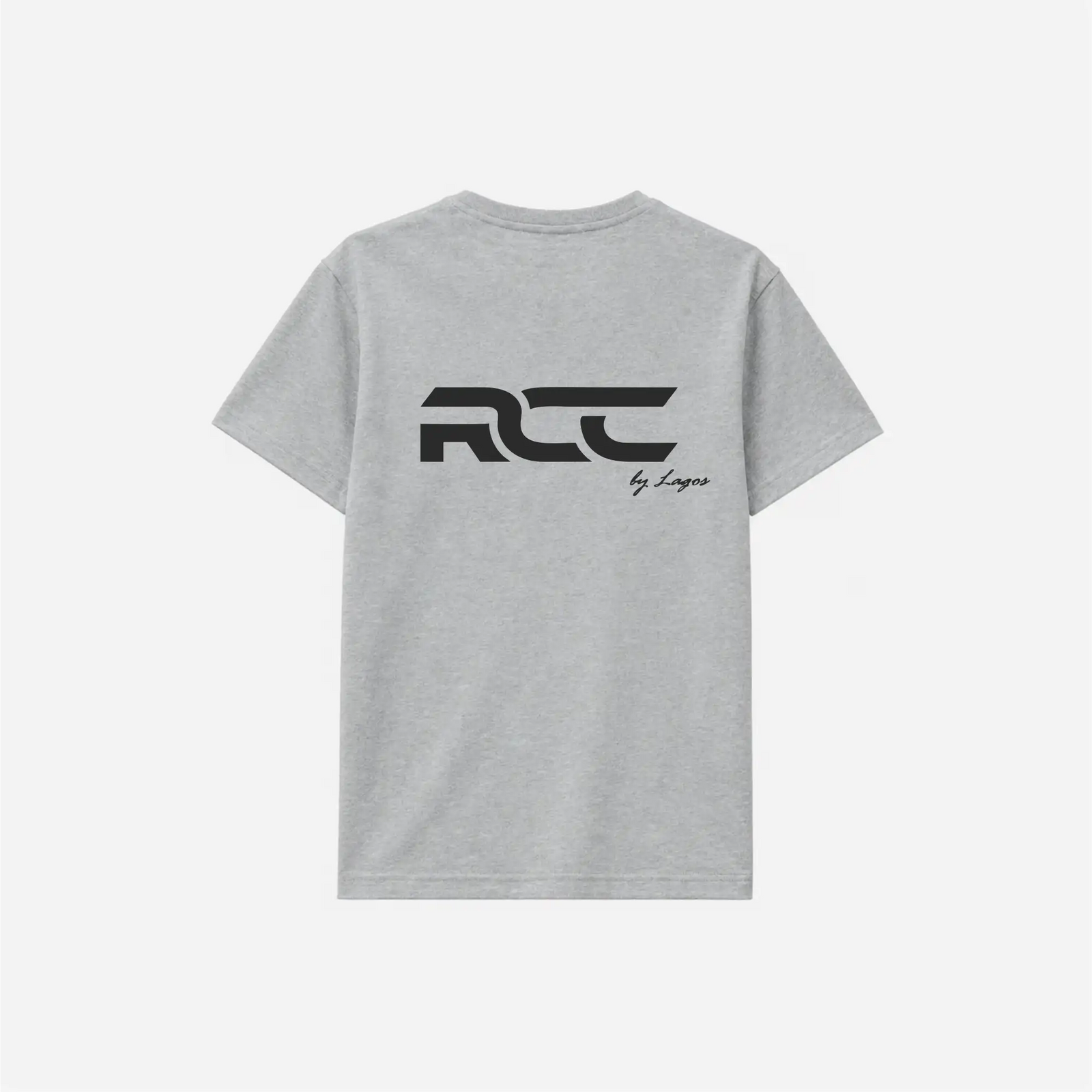 Szary T-shirt RCustomCars — widok z tyłu
